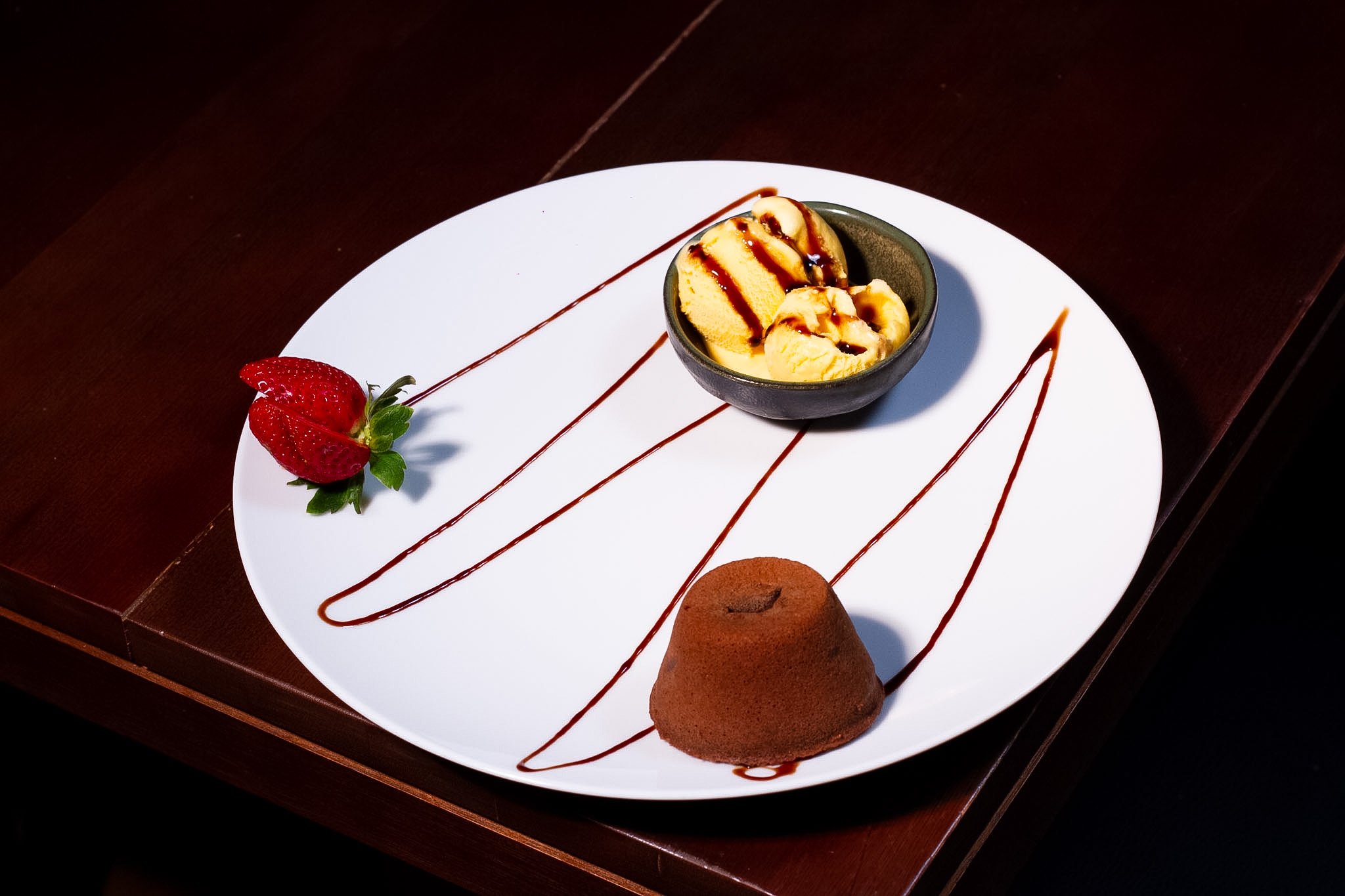 Petit Gateau servido no Temaru